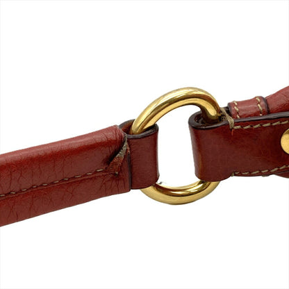 Prada Saffiano, Red, Leather, shoulder