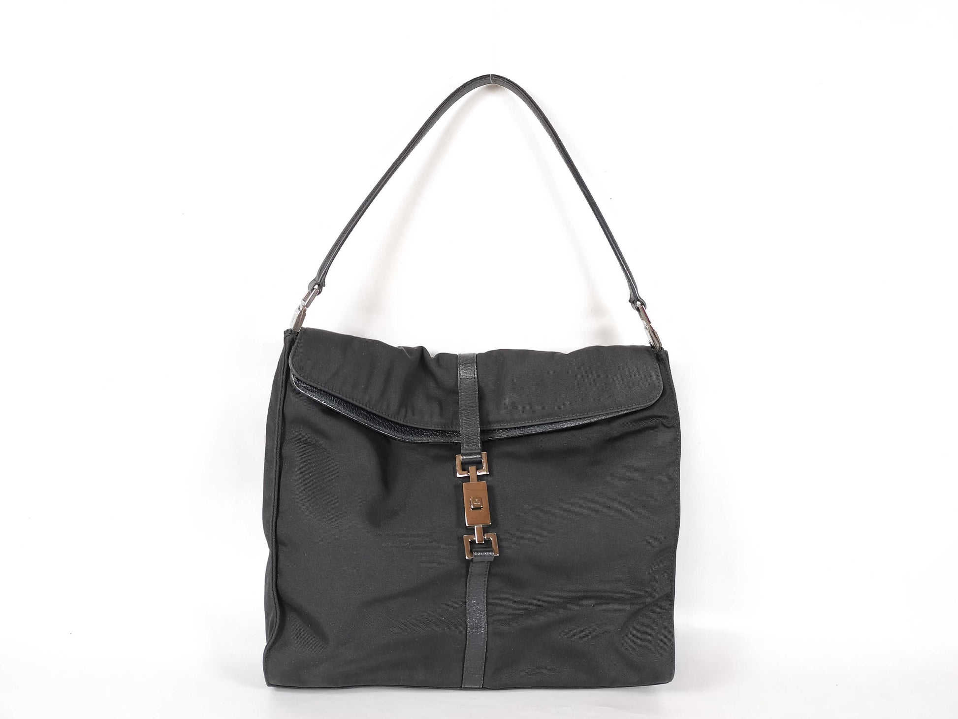 Gucci Jackie Bag Nylon, BLACK, NYLON, Handbag