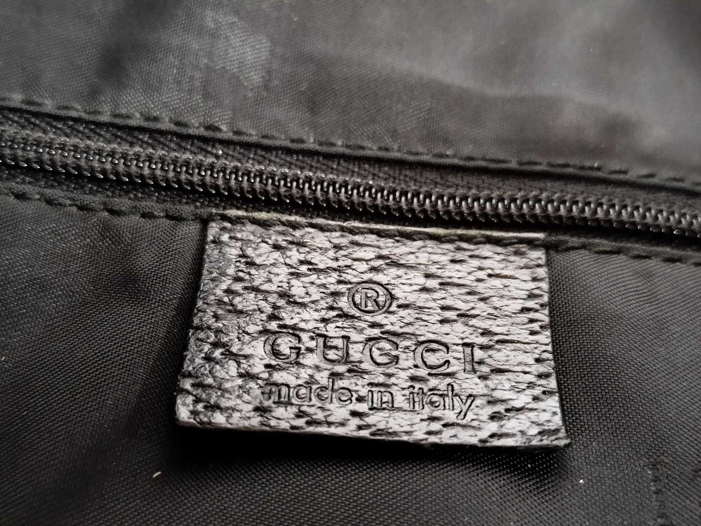Gucci Jackie Bag Nylon, BLACK, NYLON, Handbag