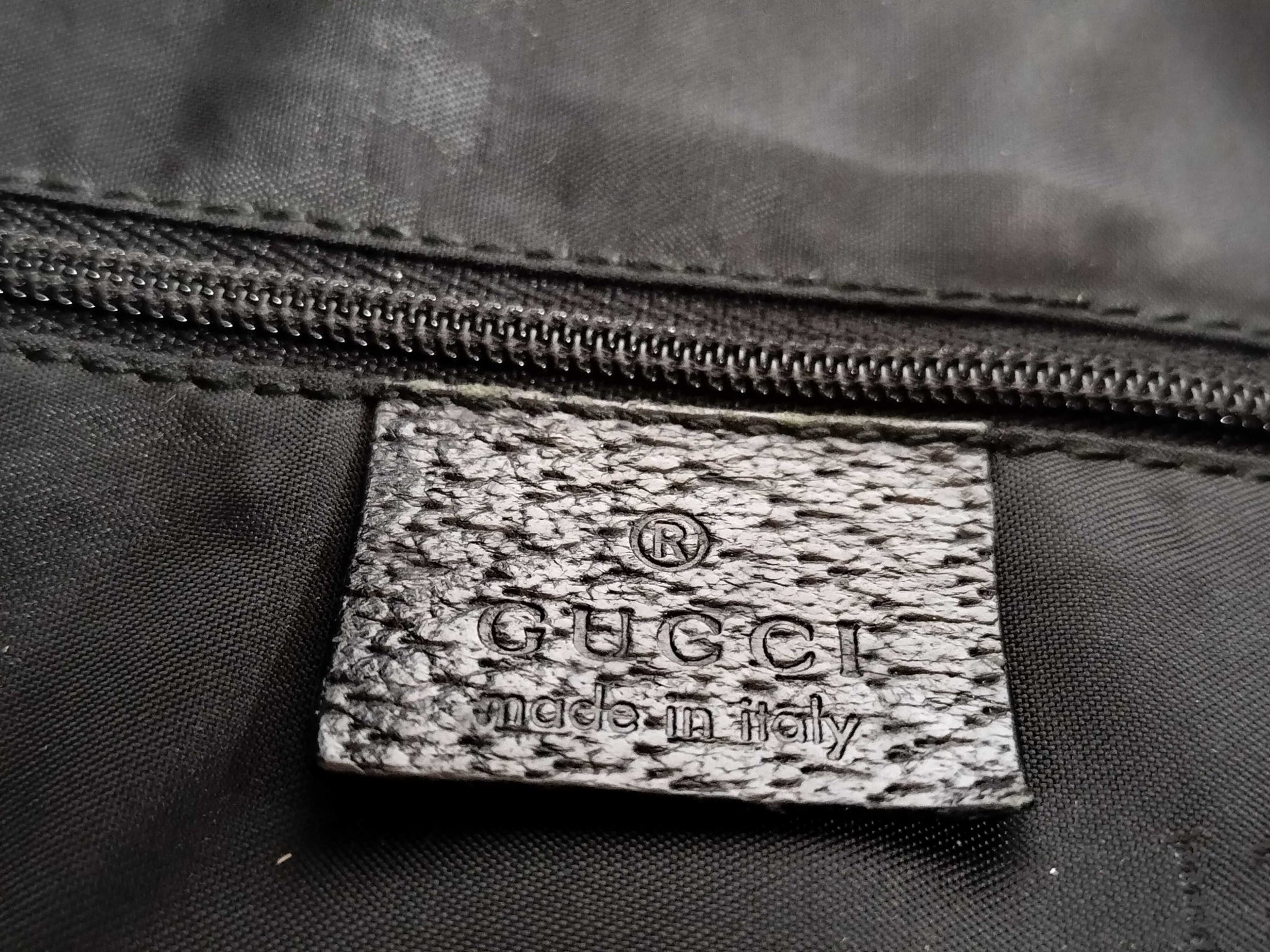 Gucci Jackie Bag Nylon, BLACK, NYLON, Handbag