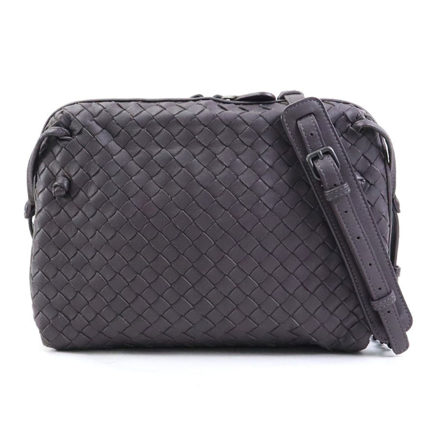 Bottega Veneta Intrecciato, Purple, Leather, shoulder