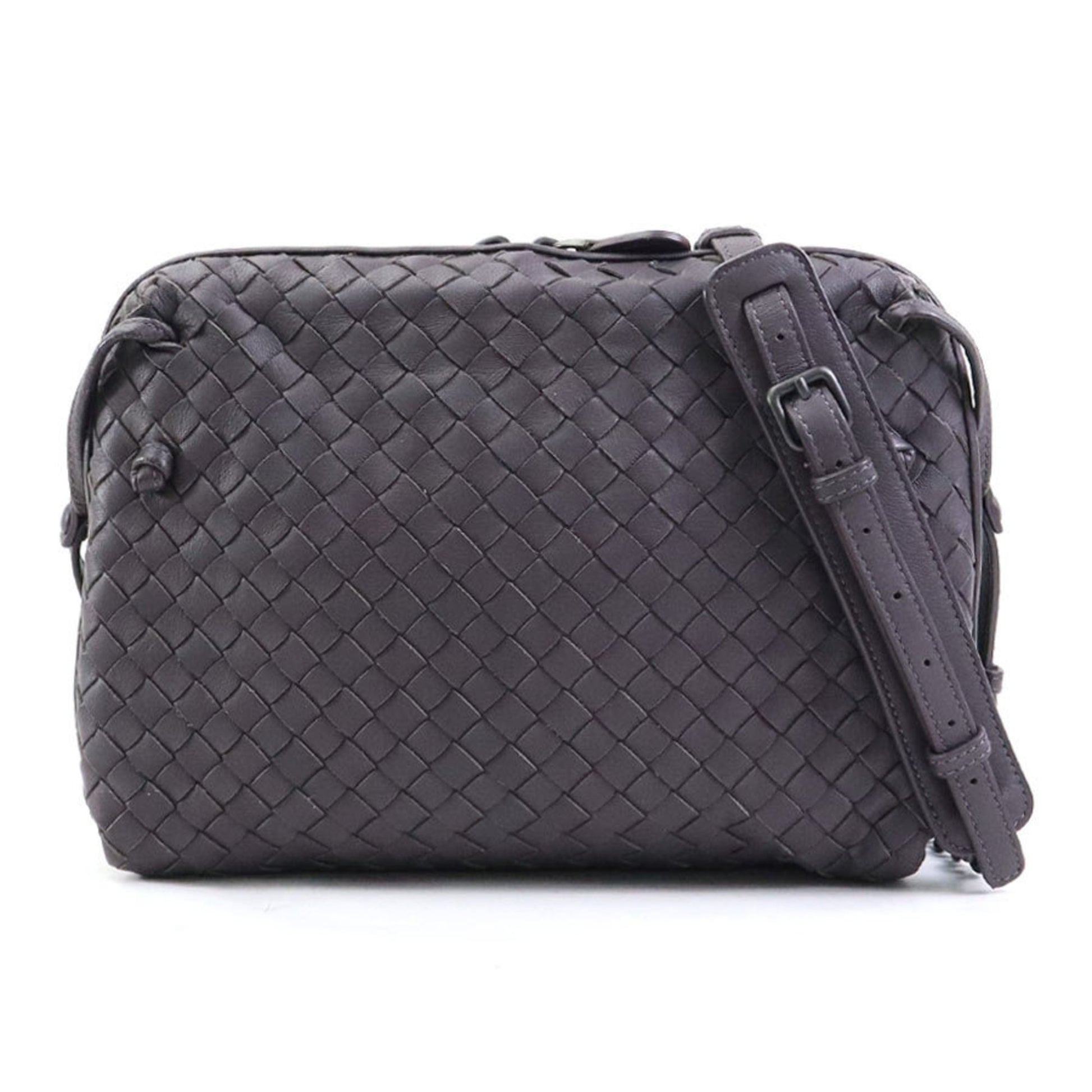 Bottega Veneta Intrecciato, Purple, Leather, shoulder