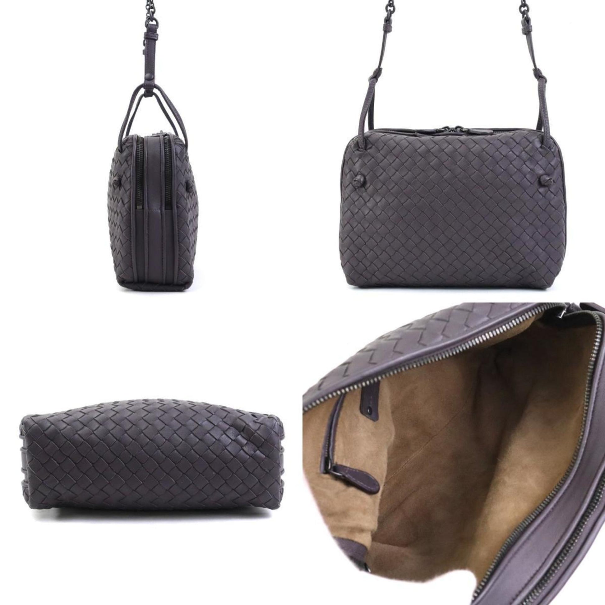 Bottega Veneta Intrecciato, Purple, Leather, shoulder