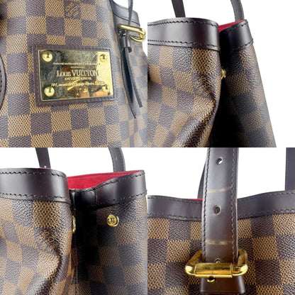 Louis Vuitton Hampstead, Brown, Canvas, shoulder