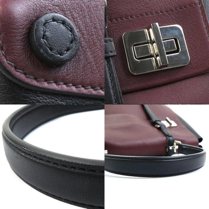 Prada, Black, Leather, handbag