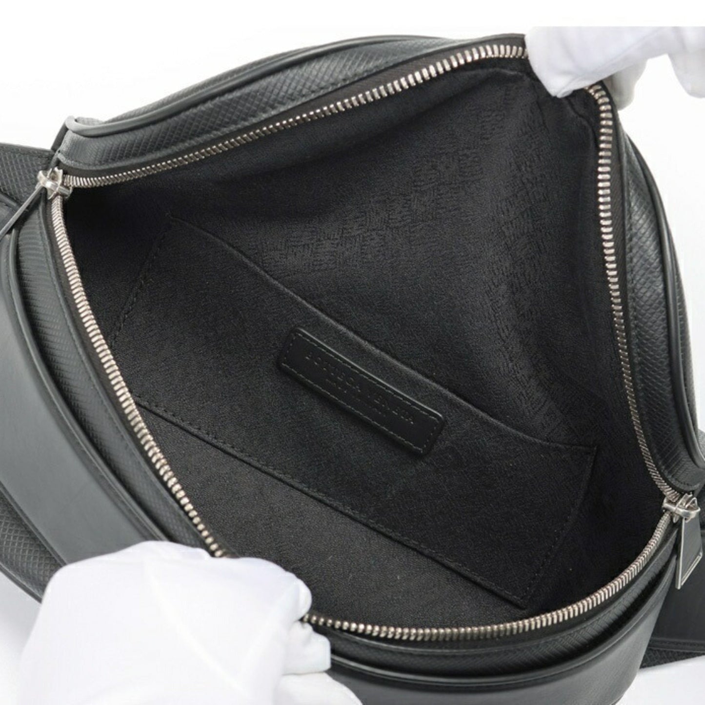 Bottega Veneta Marco polo, Black, Leather, shoulder