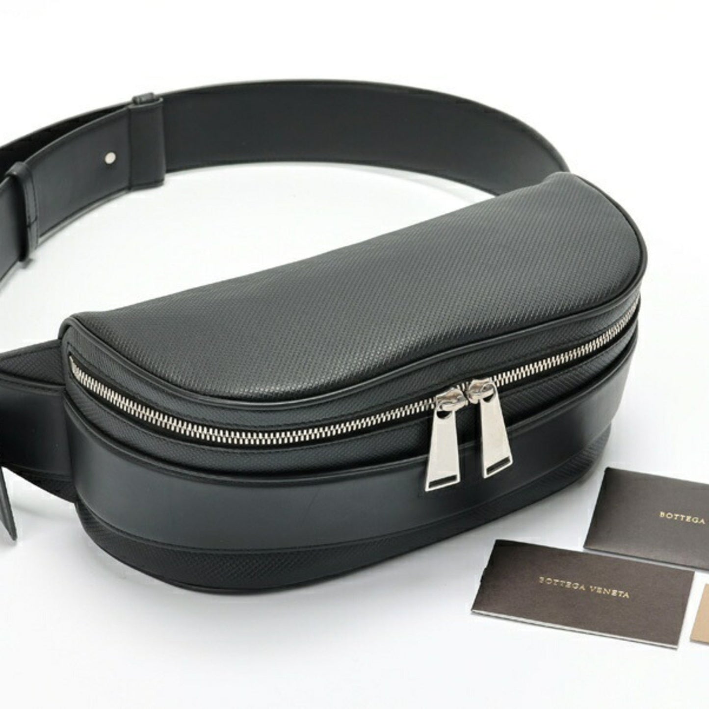 Bottega Veneta Marco polo, Black, Leather, shoulder