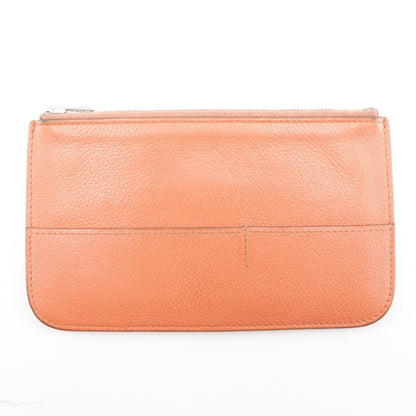 Hermès Dogon, Orange, Leather, wallet