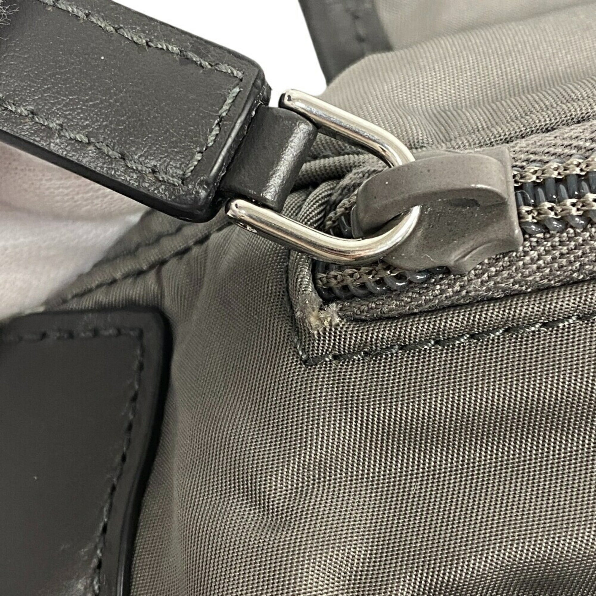 Prada Re-Nylon, Grey, Canvas, clutch