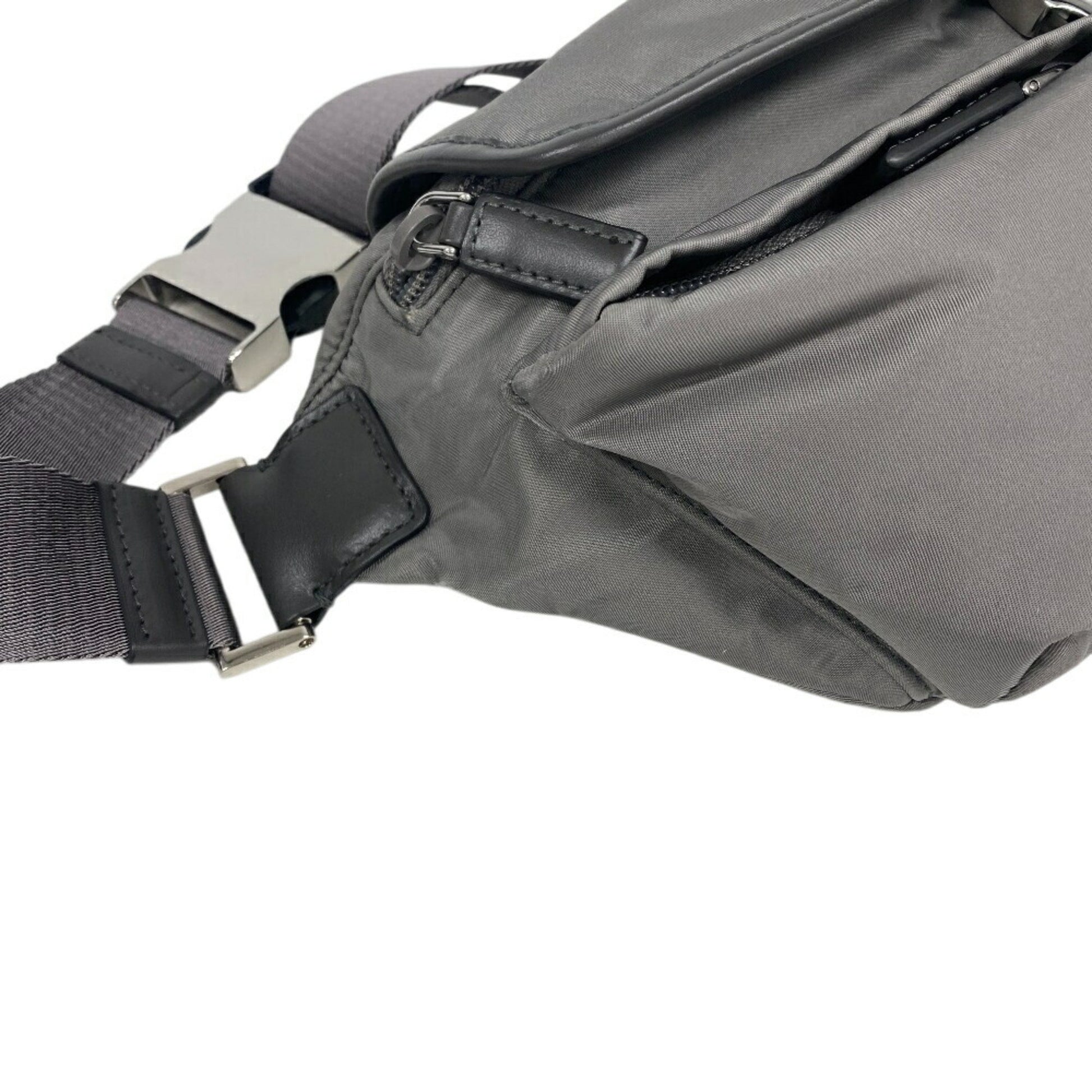 Prada Re-Nylon, Grey, Canvas, clutch