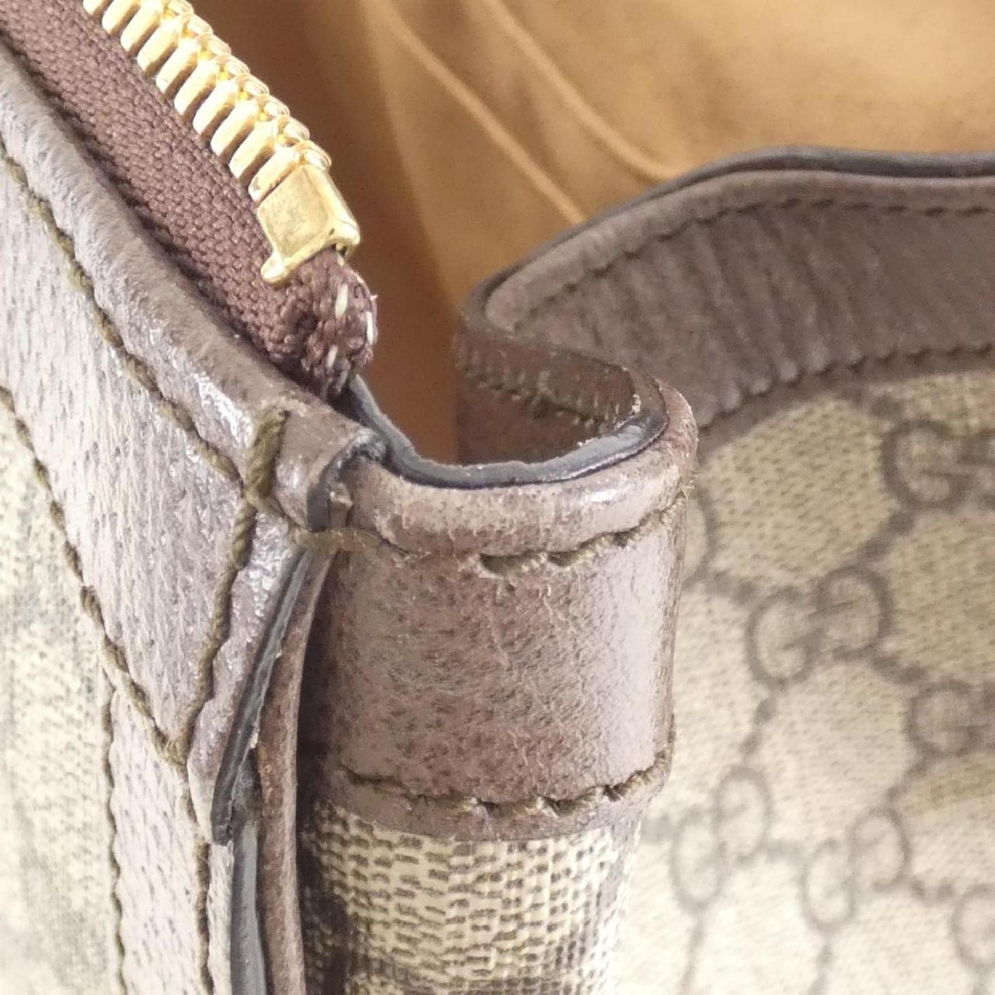 Gucci Ophidia, Beige, Canvas, handbag