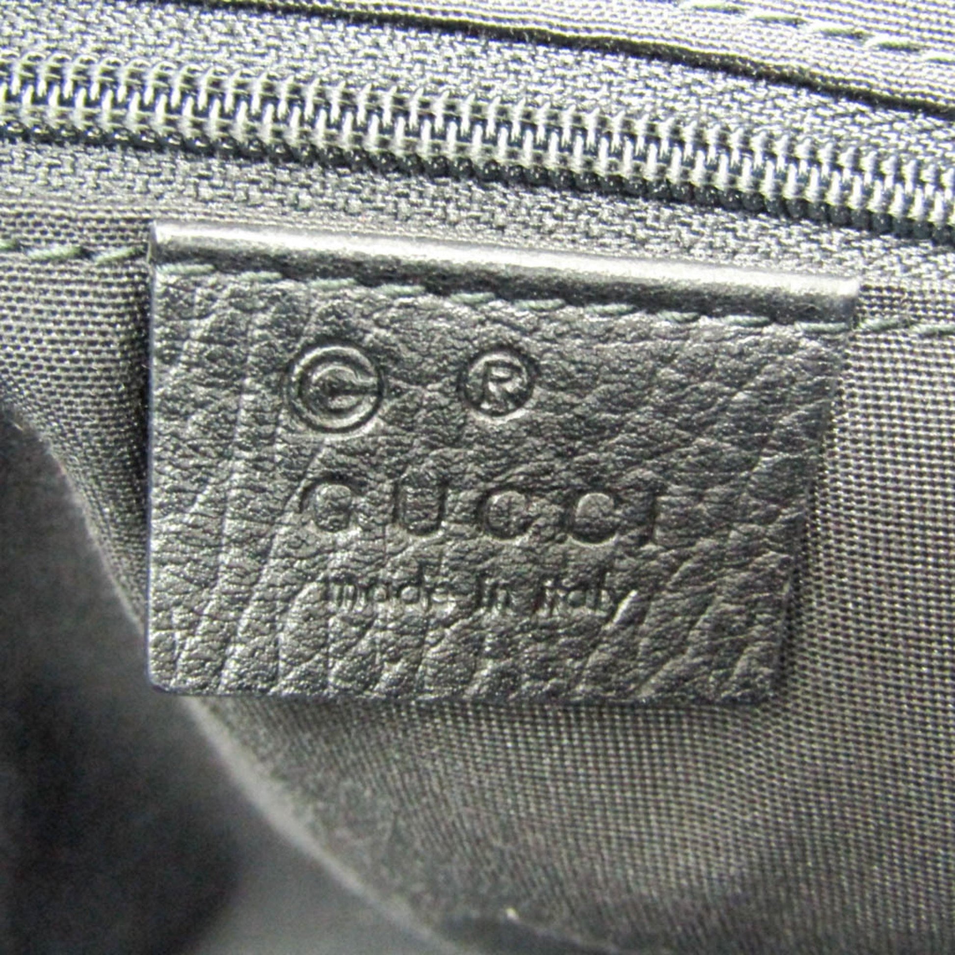 Gucci, Black, Leather, tote