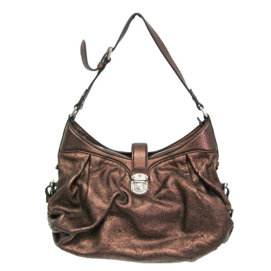 Louis Vuitton Mahina, Brown, Leather, shoulder