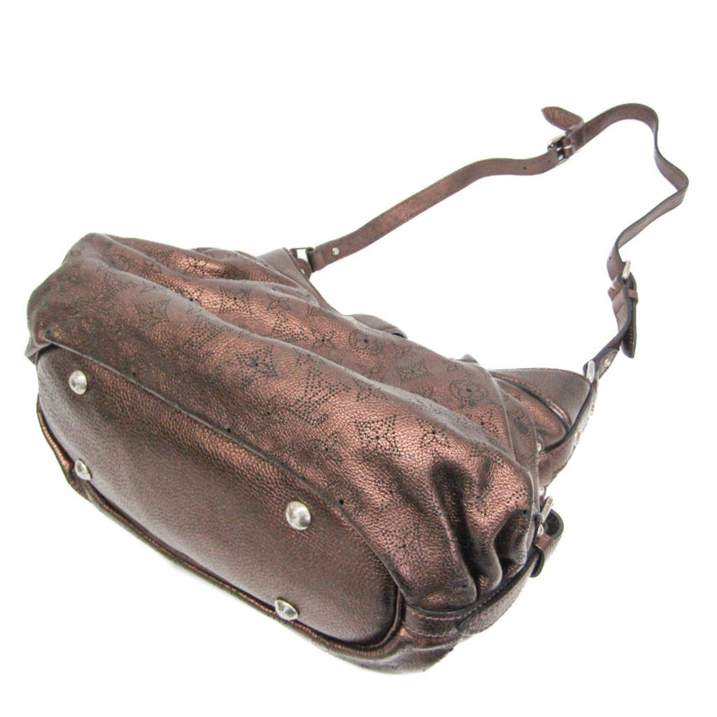Louis Vuitton Mahina, Brown, Leather, shoulder