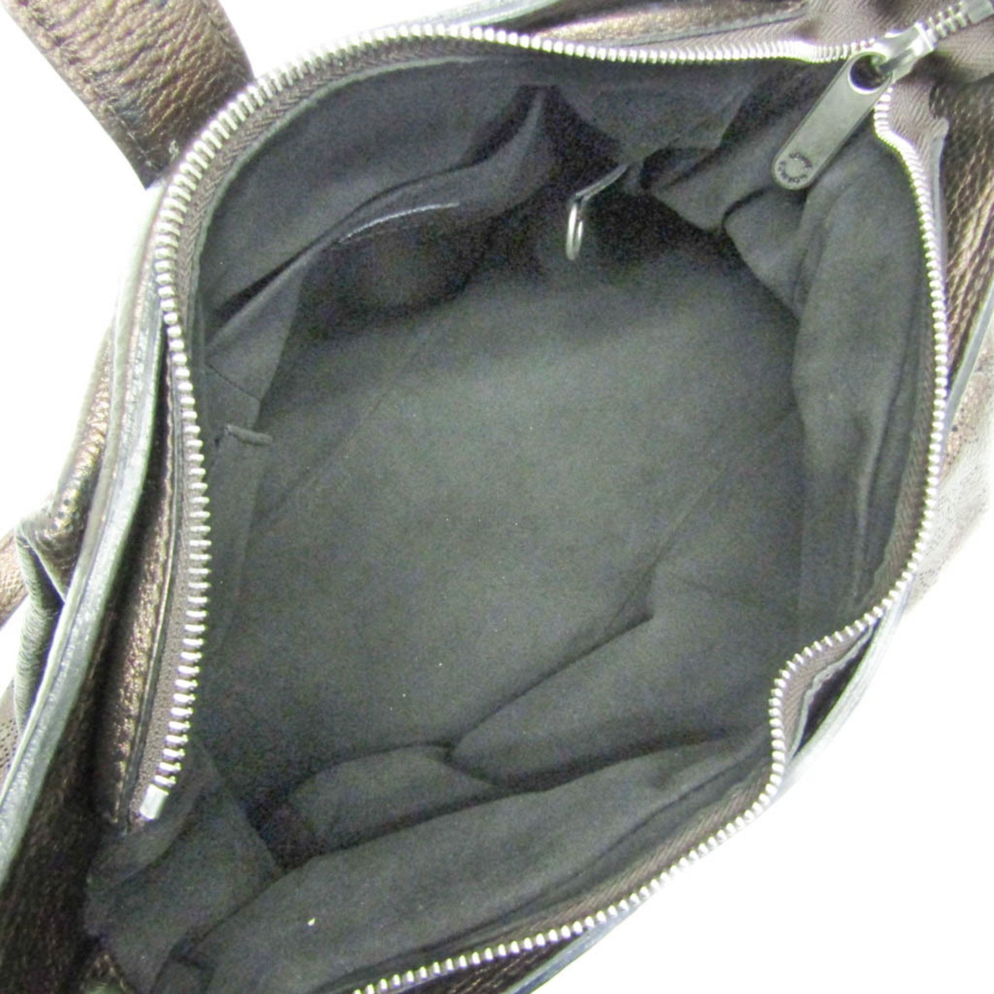 Louis Vuitton Mahina, Brown, Leather, shoulder