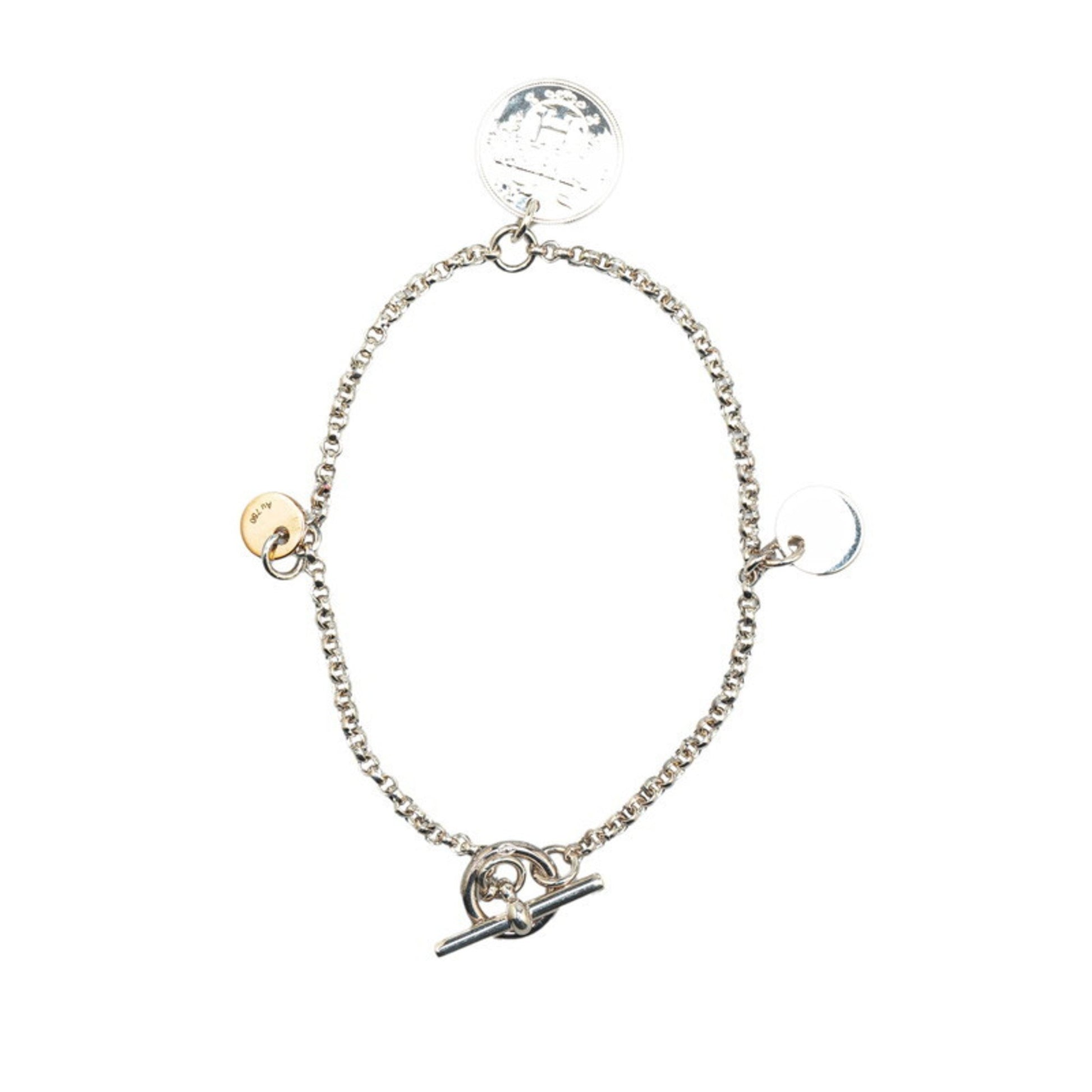 Hermès Ex-Libris, Silver, Silver, bracelet