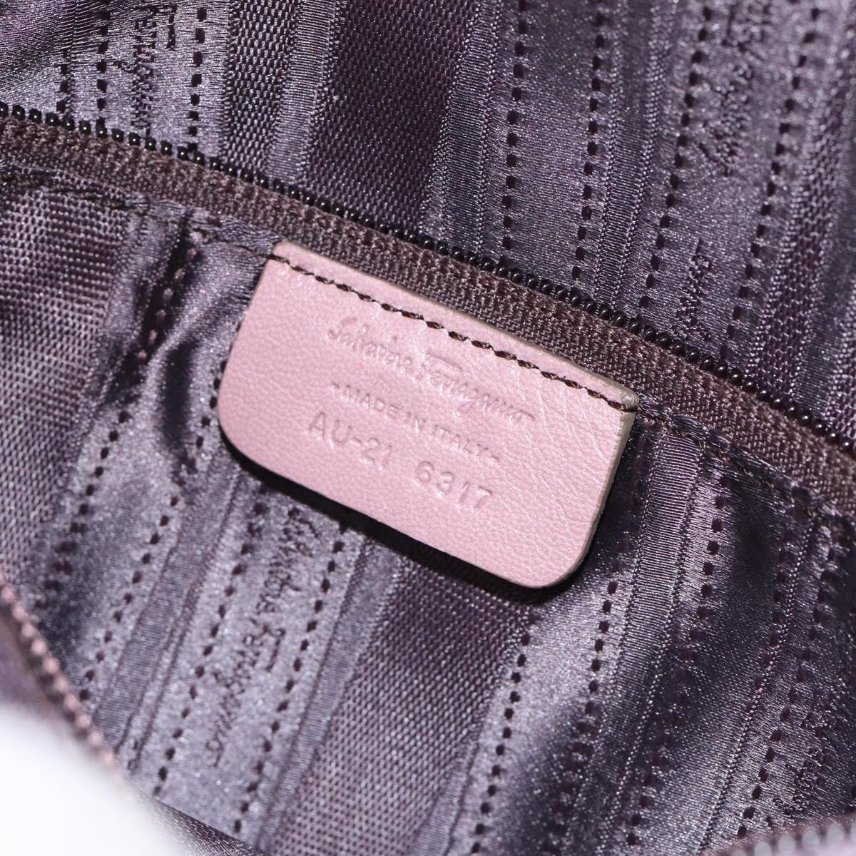 Salvatore Ferragamo Gancini, Pink, Leather, handbag