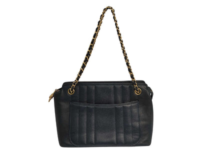 Chanel Mademoiselle, Navy, Leather, shoulder