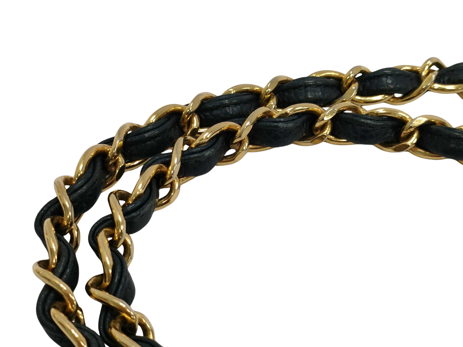 Chanel Mademoiselle, Navy, Leather, shoulder