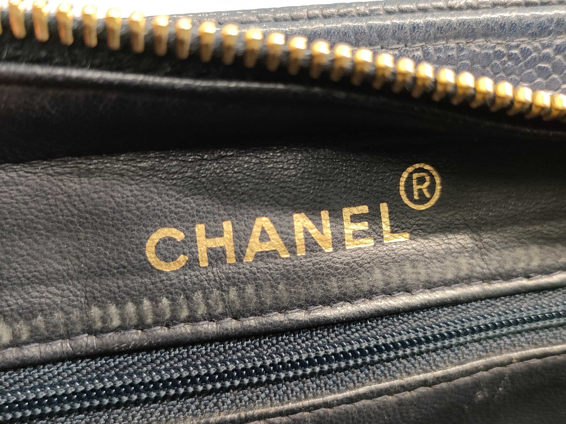 Chanel Mademoiselle, Navy, Leather, shoulder