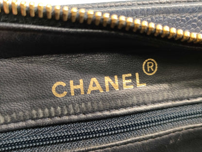 Chanel Mademoiselle, Navy, Leather, shoulder
