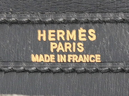 Hermes Depeche Shoulder Bag Courchevel, Black, Leather, Shoulder Bag