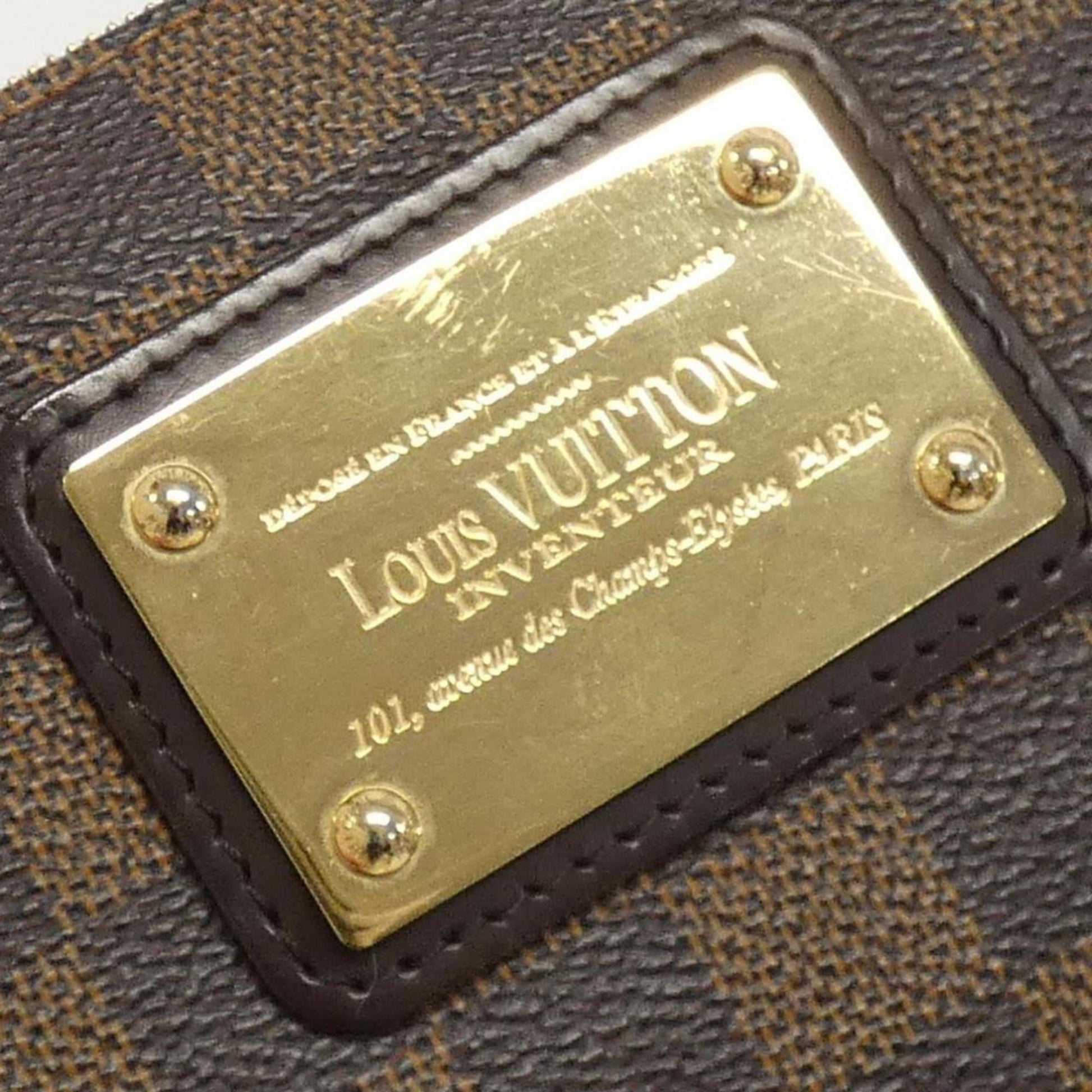 Louis Vuitton Eva, Brown, Canvas, shoulder