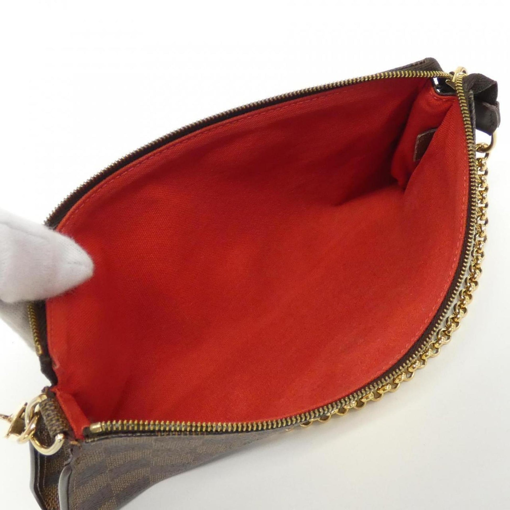 Louis Vuitton Eva, Brown, Canvas, shoulder