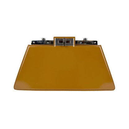 Fendi Peekaboo Mini Pocket, Brown, Leather, shoulder