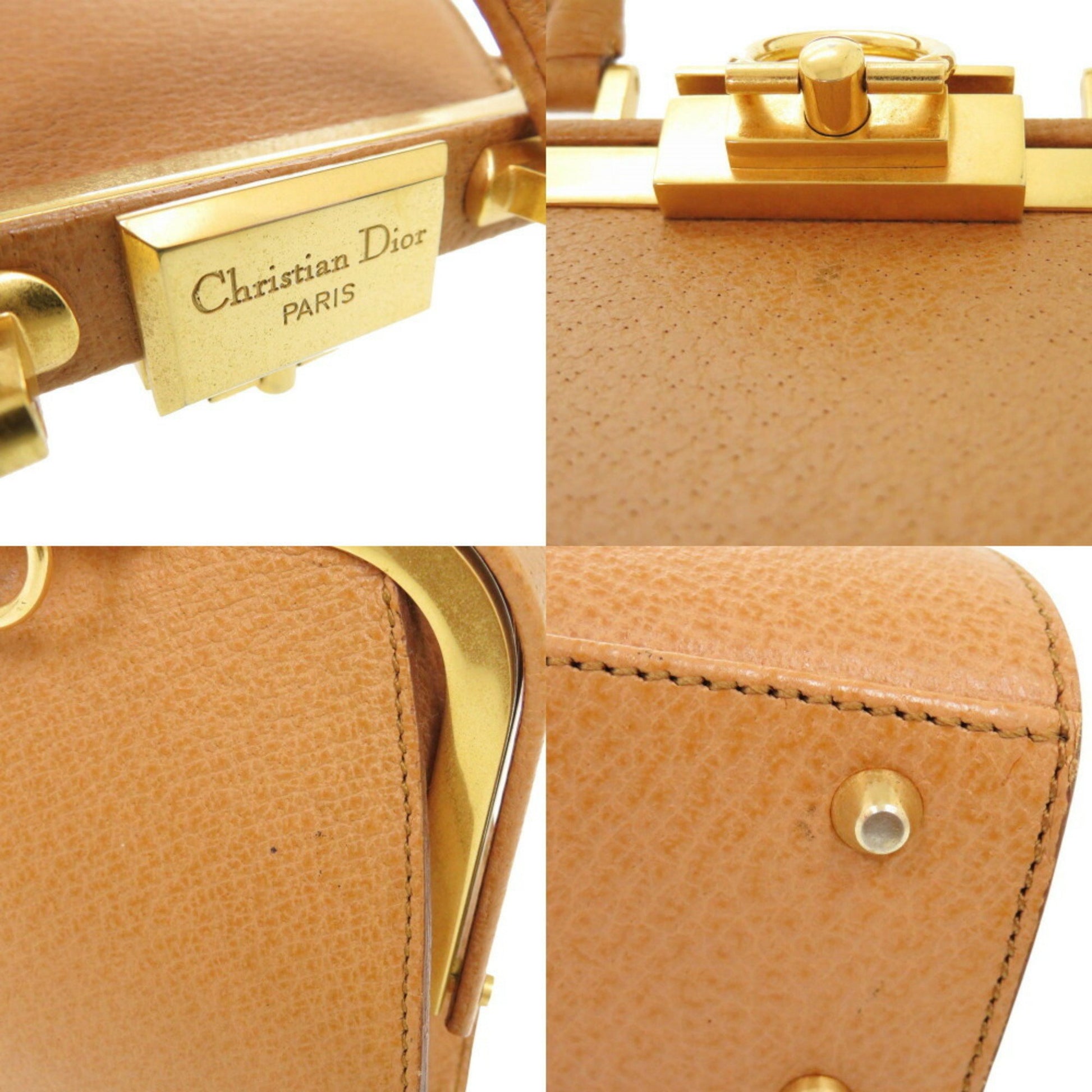 Dior, Brown, Leather, handbag