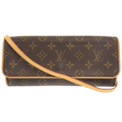 Louis Vuitton Twin, Brown, Canvas, shoulder