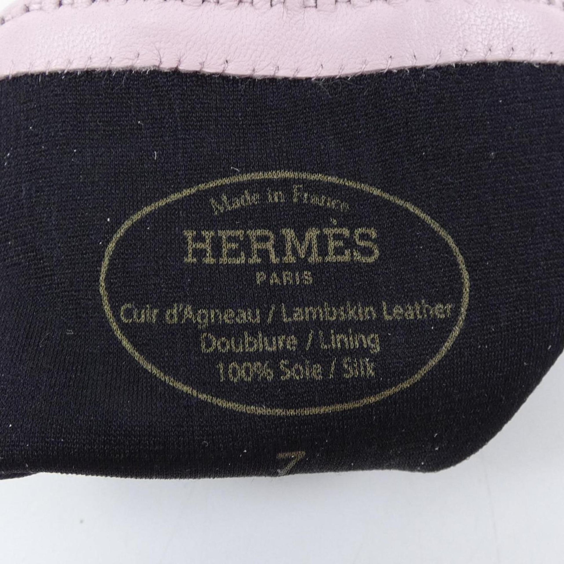 Hermès Kelly, Pink, Leather, gloves