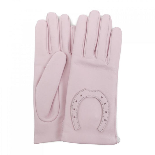 Hermès --, Pink, Leather, gloves