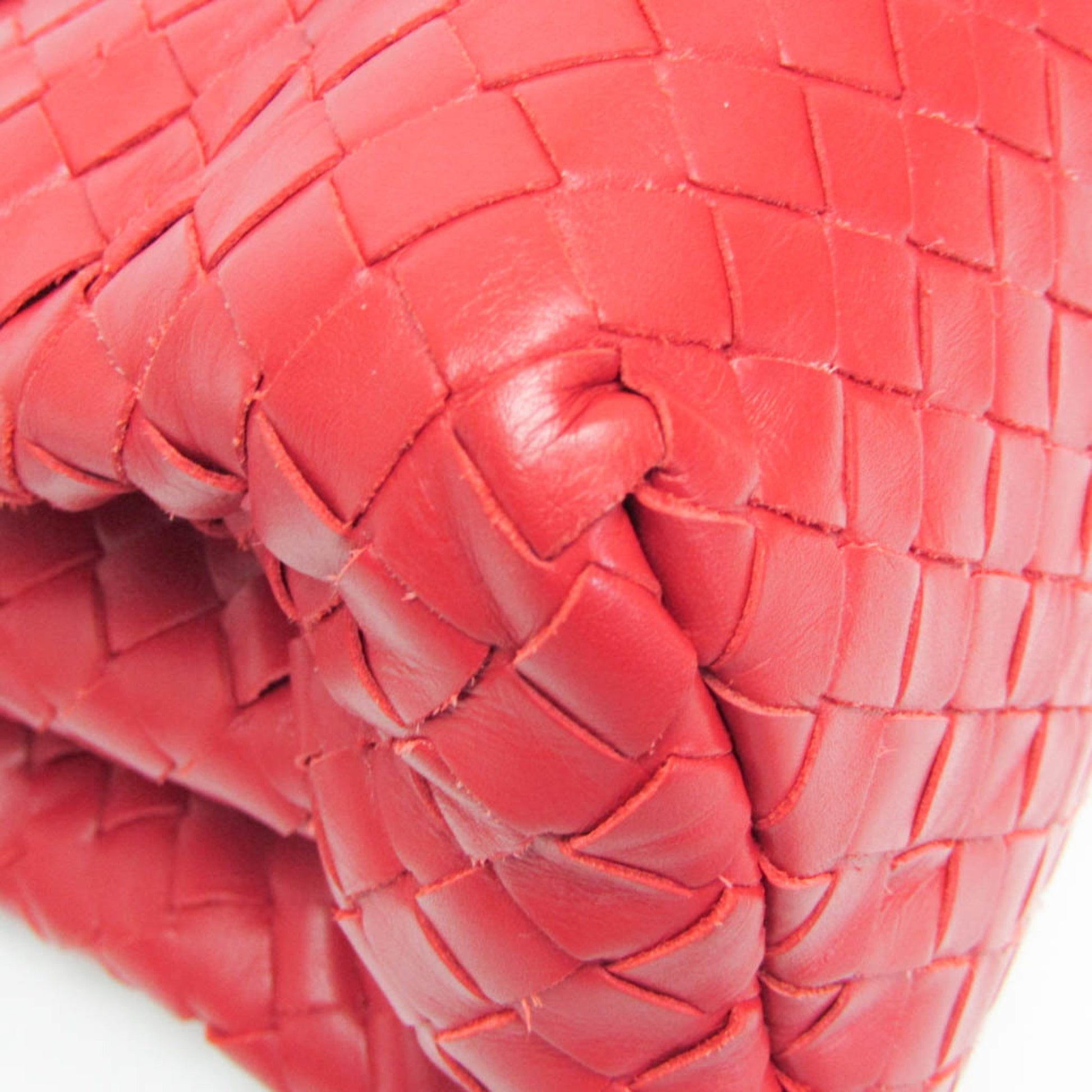 Bottega Veneta Roma, Red, Leather, handbag
