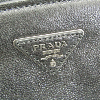 Prada Twin Zip, Black, Leather, handbag