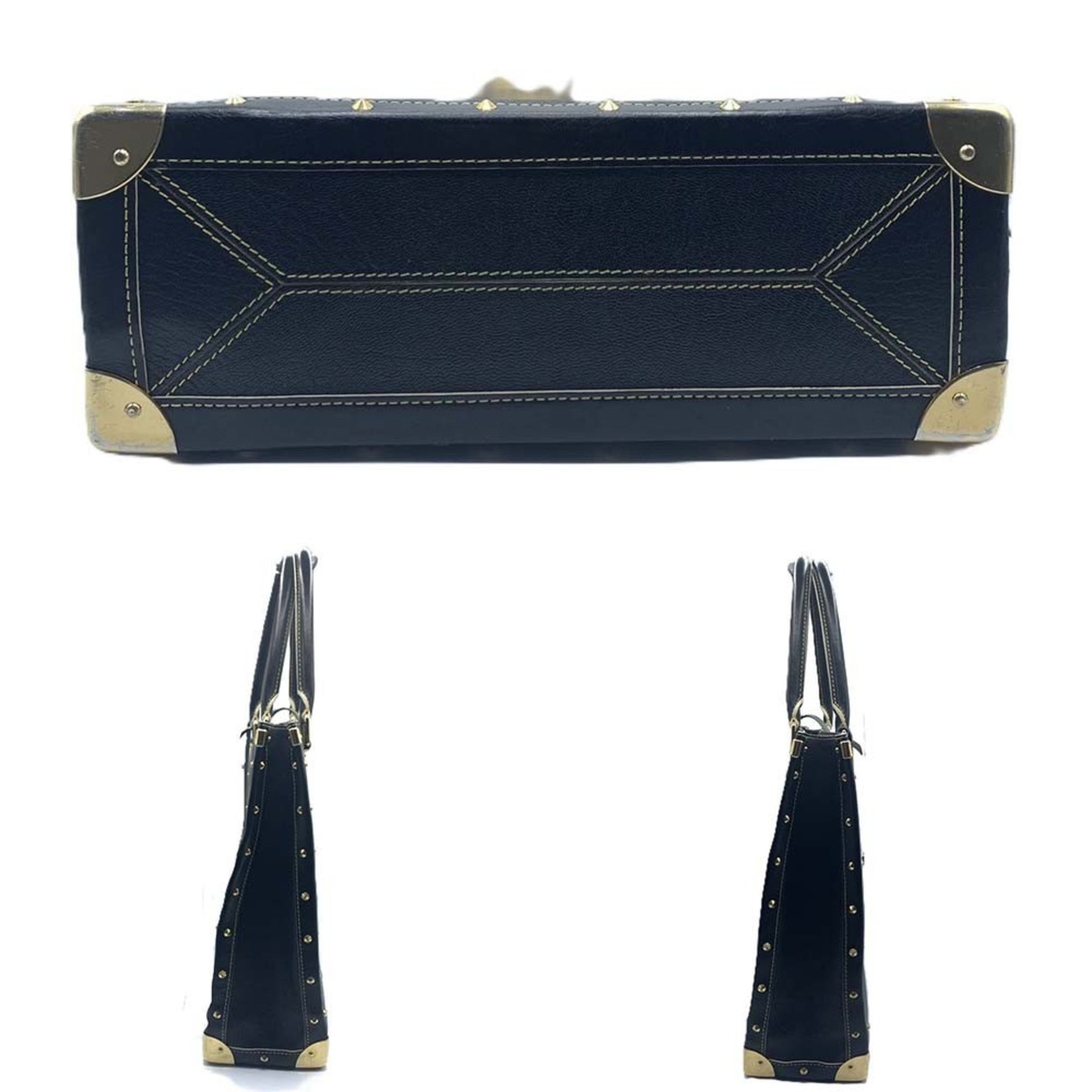 Louis Vuitton Fabuleux, Black, Leather, handbag