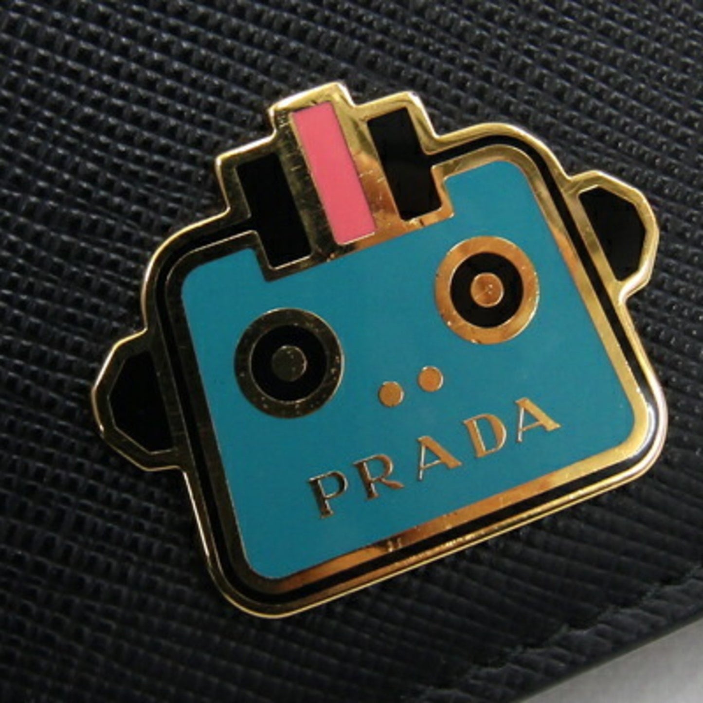 Prada Saffiano, Black, Leather, wallet