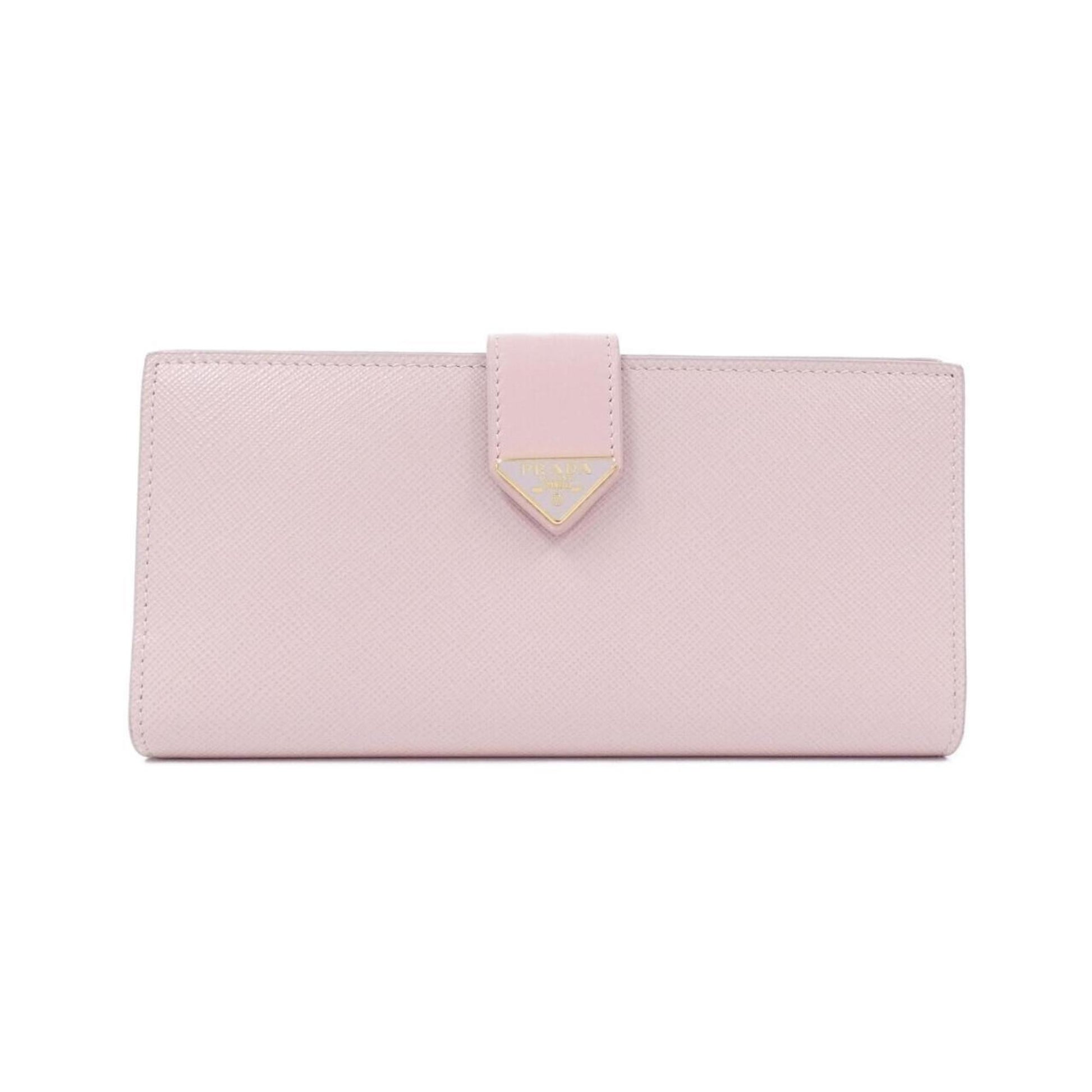 Prada Saffiano, Pink, Leather, wallet
