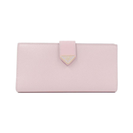 Prada Saffiano, Pink, Leather, wallet