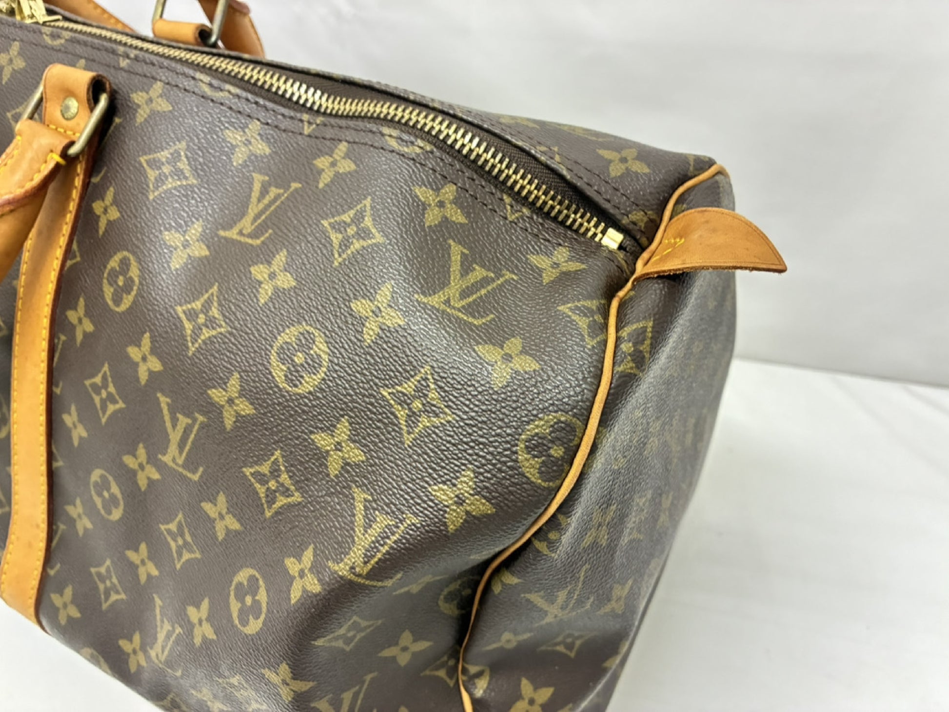 Louis Vuitton Keepall Canvas, Brown, Canvas, Travel Bag