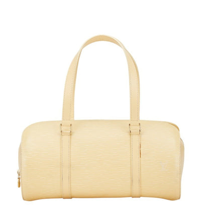 Louis Vuitton Soufflot, Beige, Leather, handbag