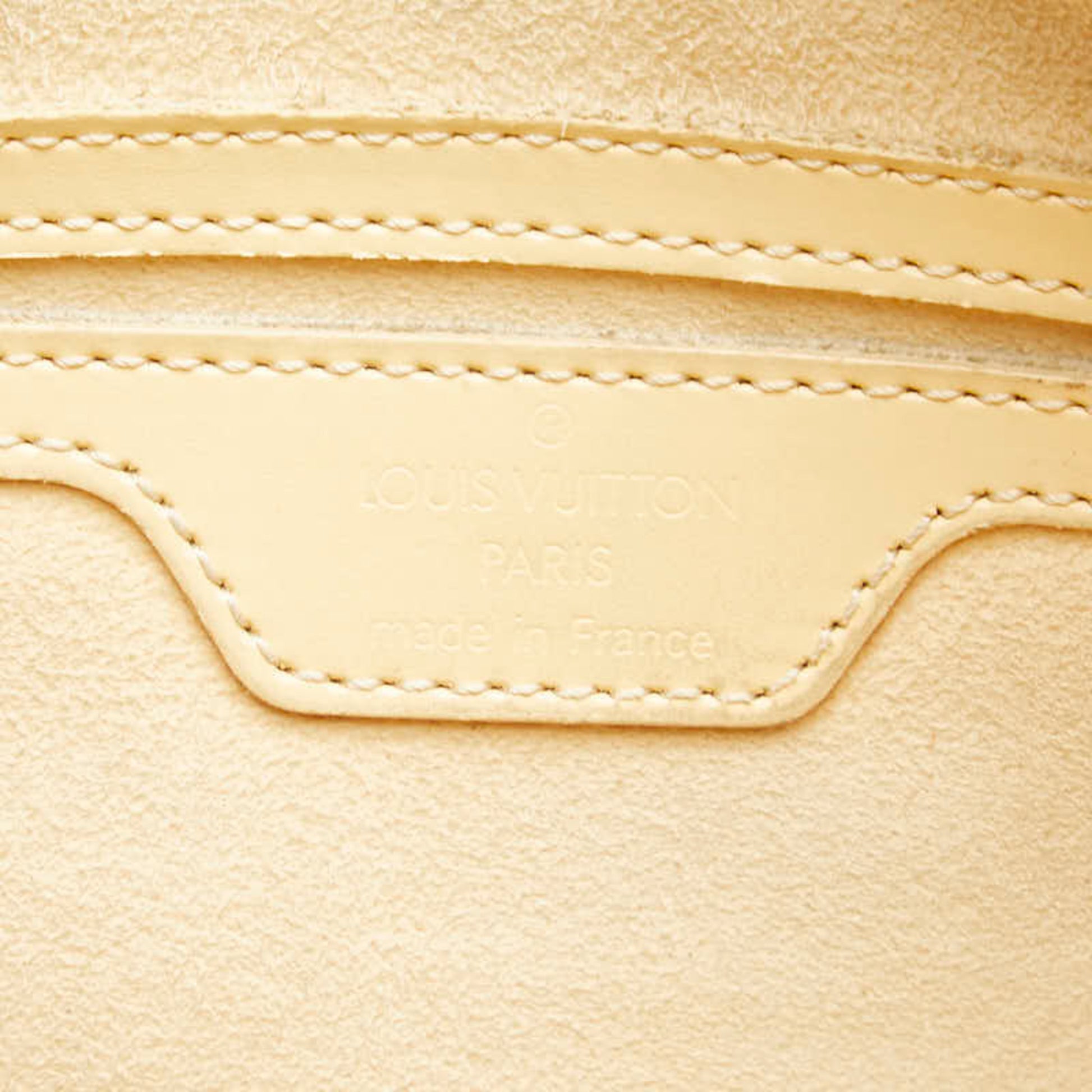Louis Vuitton Soufflot, Beige, Leather, handbag