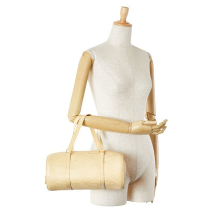 Louis Vuitton Soufflot, Beige, Leather, handbag