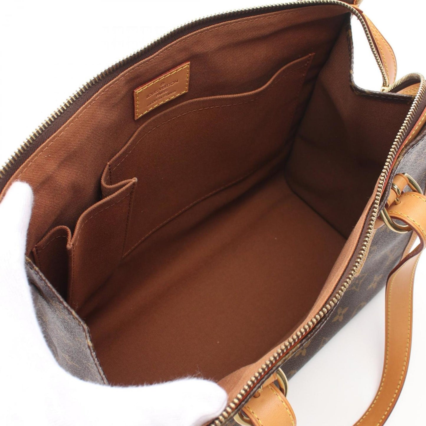 Louis Vuitton Popincourt, Brown, Canvas, tote