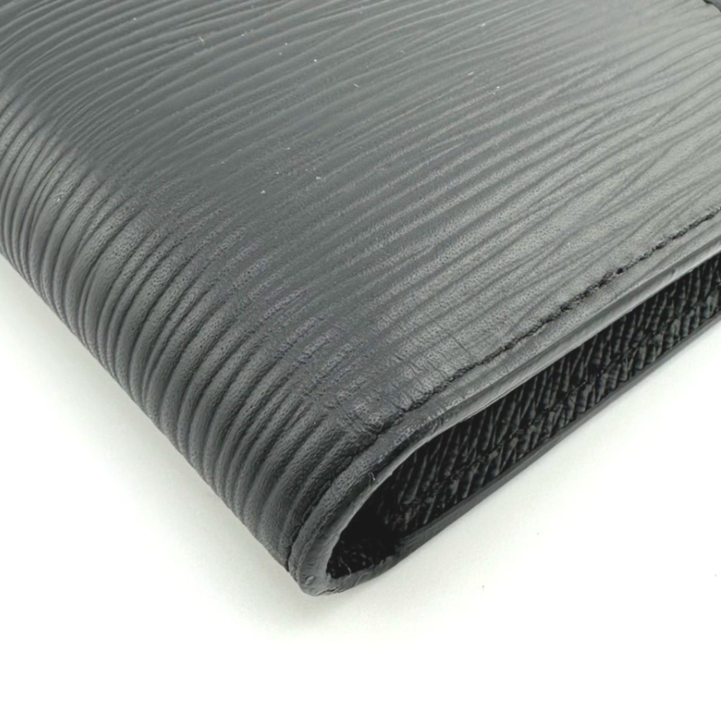 Louis Vuitton Portefeuille Brazza, Black, Leather, wallet
