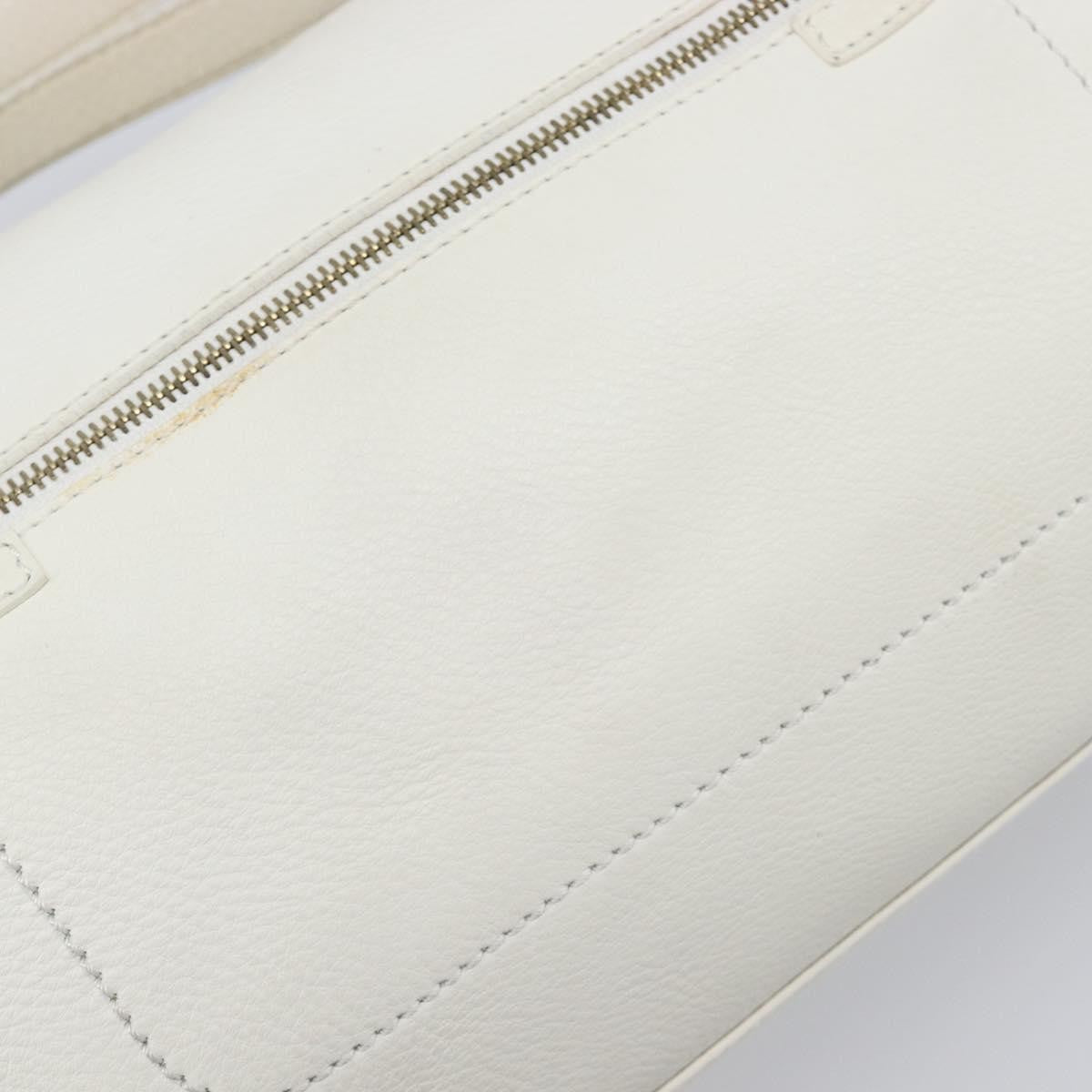Celine Handbag Leather, White, Leather, Handbag