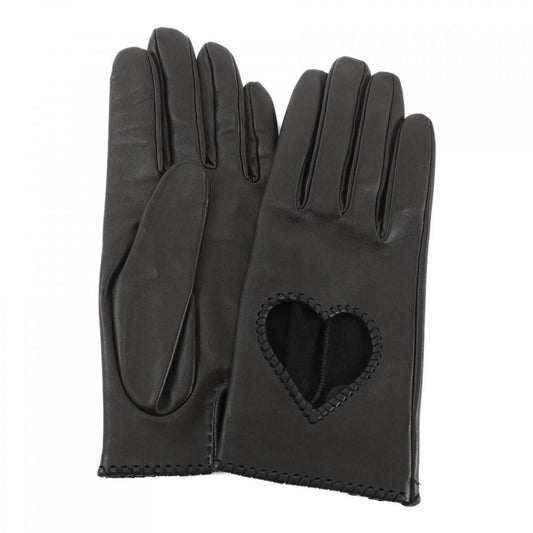 Hermès --, Black, Leather, gloves