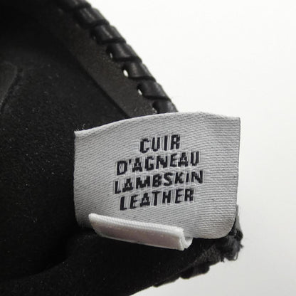 Hermès --, Black, Leather, gloves