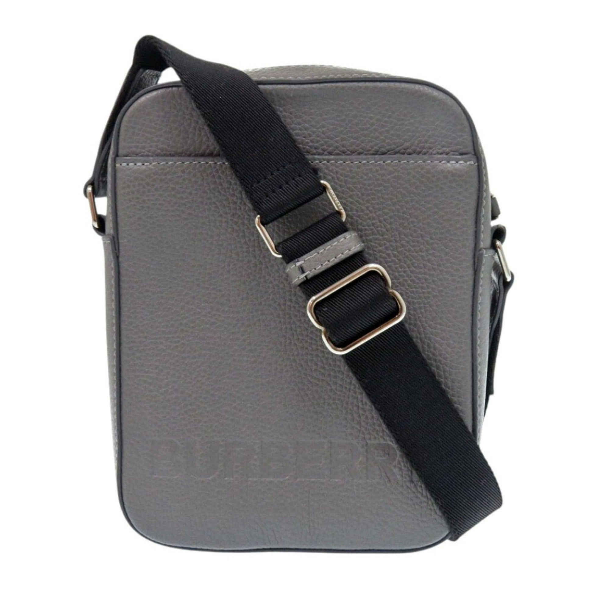 Burberry, Grey, Leather, shoulder