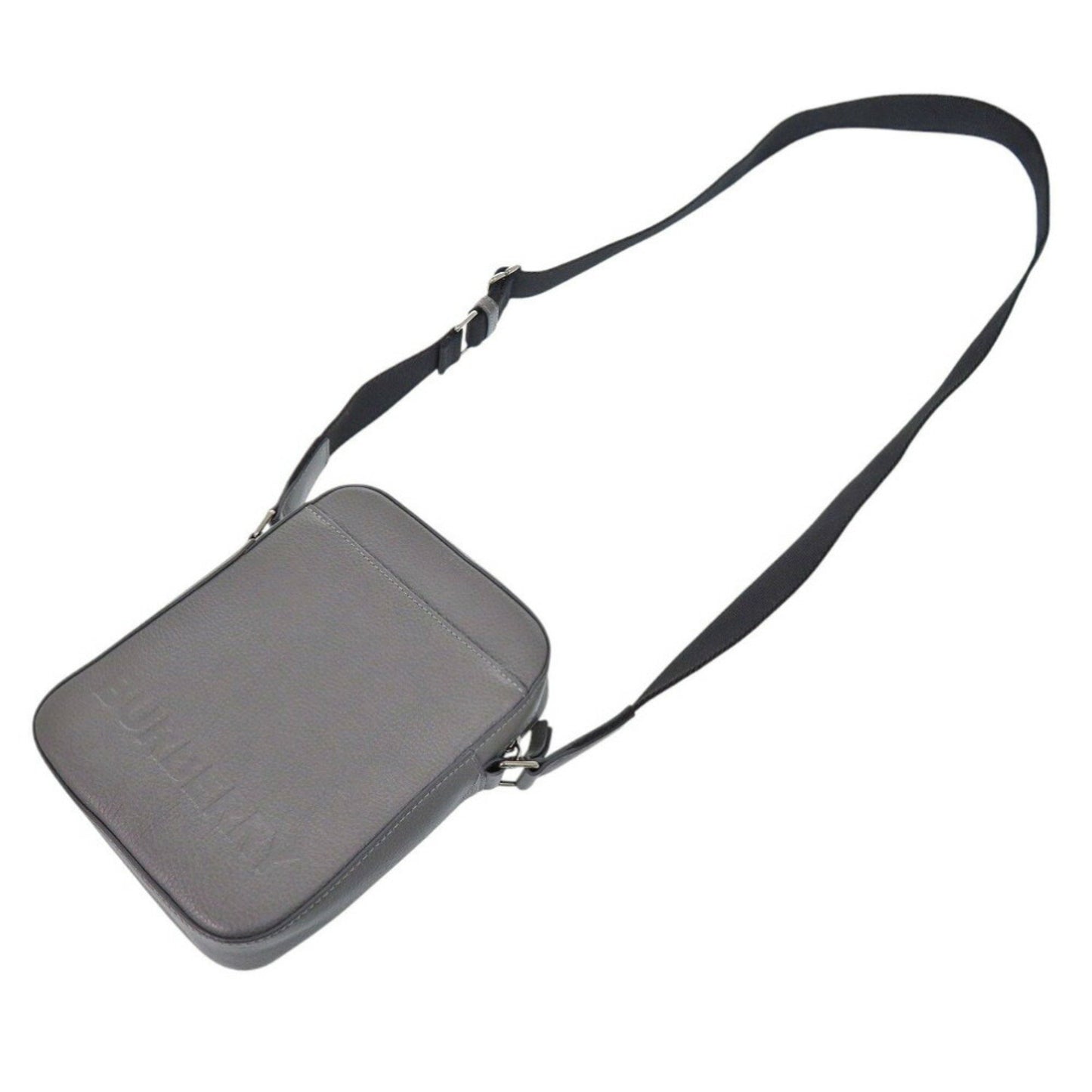 Burberry, Grey, Leather, shoulder